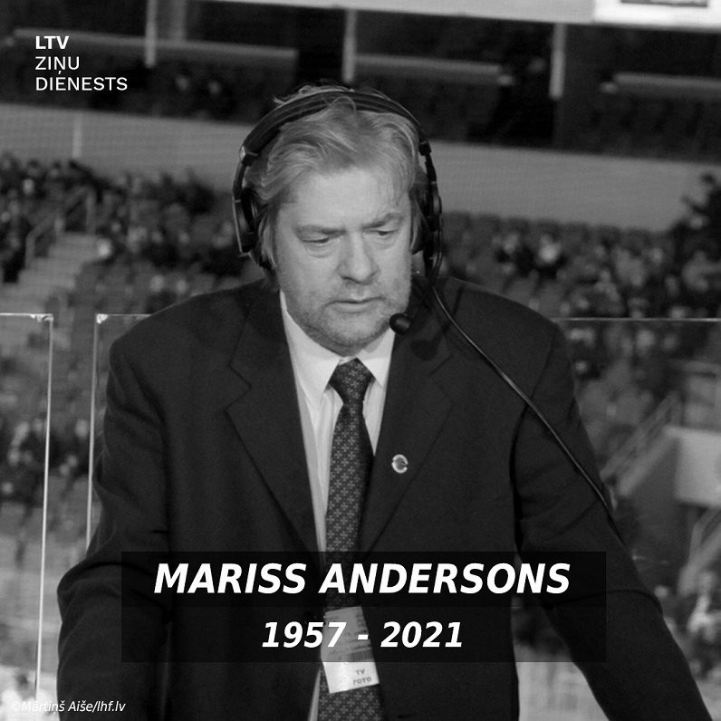 Pāragri mūžībā aizsaukts izcilais sporta žurnālists, olimpiāžu un hokeja komentētājs Mariss Andersons (Attēls 0)