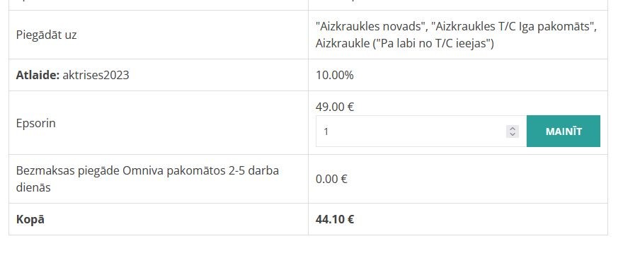 Epsorīns par īpašu cenu! Iesaka Olga Dreģe, Mirdza Martinsone un Jānis Paukštello (Attēls 3)