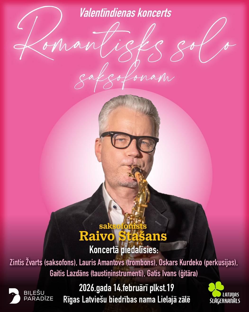 Izcilais mūziķis Raivo Stašāns ielūdz uz Valentīndienas koncertu Romantisks solo saksofonam (Attēls 0)